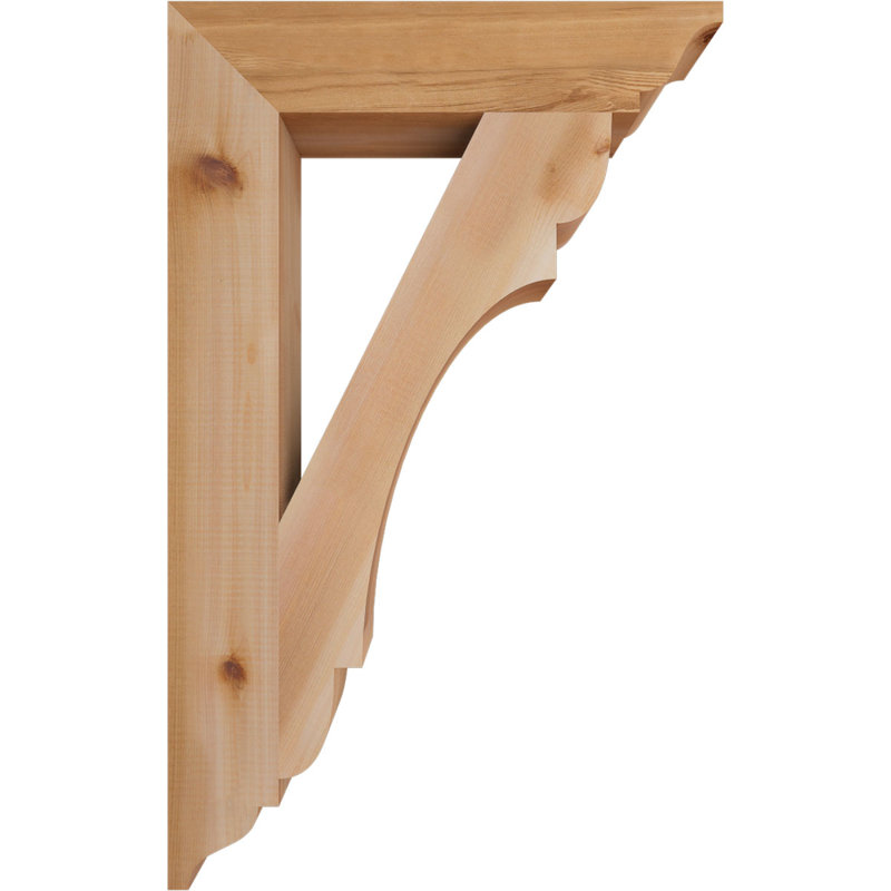 Support olympique traditionnel, H 32 po x l 3,5 po x P 20 po, Cèdre rouge de l'Ouest (lisse)