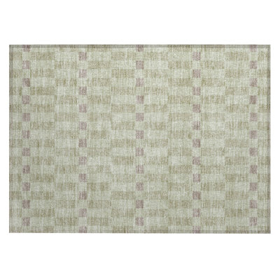 Machine Washable Indoor/Outdoor Chantille ACN2547 Geometric Rug