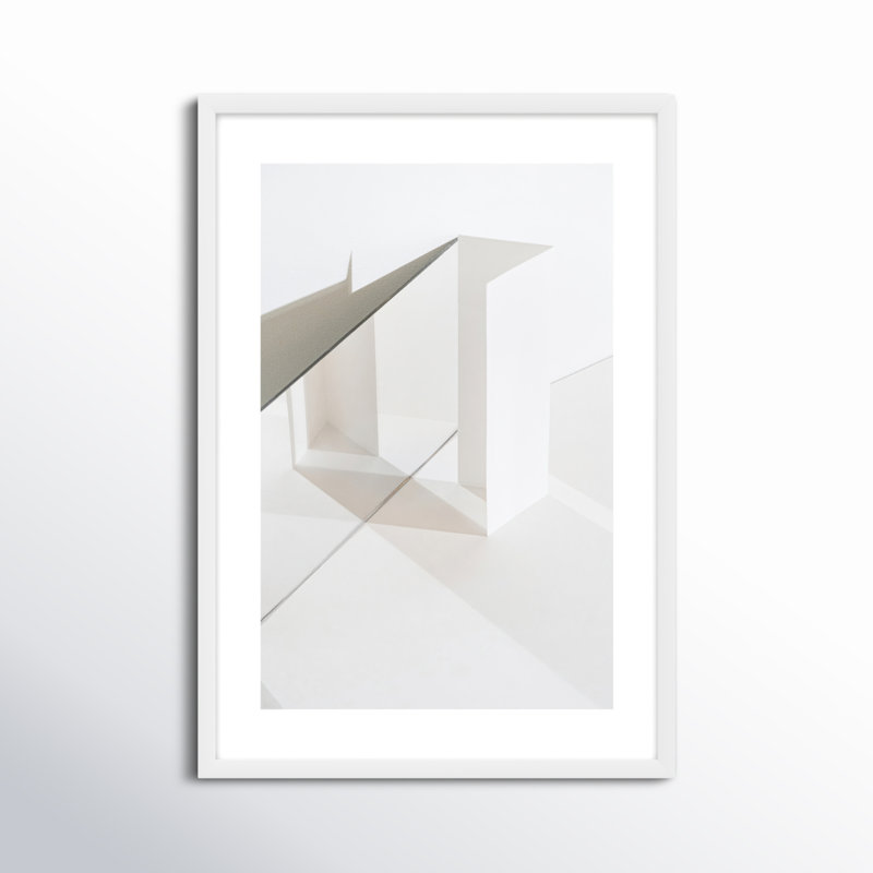SV02507_Clean Slate As An Object 5 By Svetlana Smirnova - Framed Wall Art, 38" H x 26.5" W x 1.25" D, White Framed