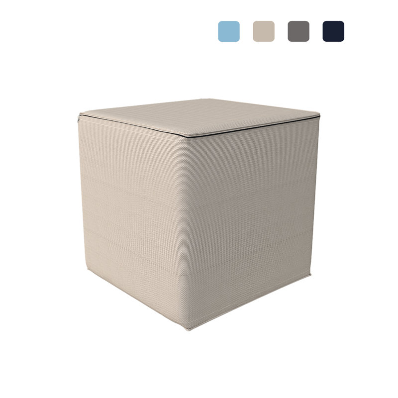 Outdoor Seating Cushion Cover, 20" W x 20" D, Beige