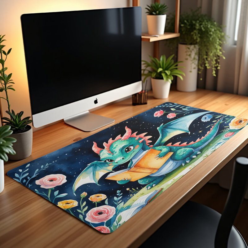 Polyester Desk Pad, 31.5x15.5
