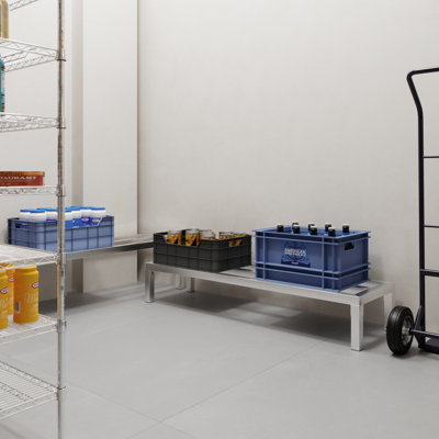 14 in. x 48 in. x 8 in. Aluminium Dunnage Rack. 1400 lbs Capacity