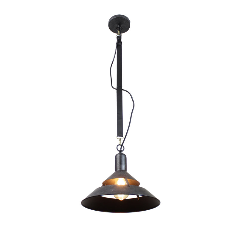 Luminaire suspendu 1 lumière à cône simple Renata