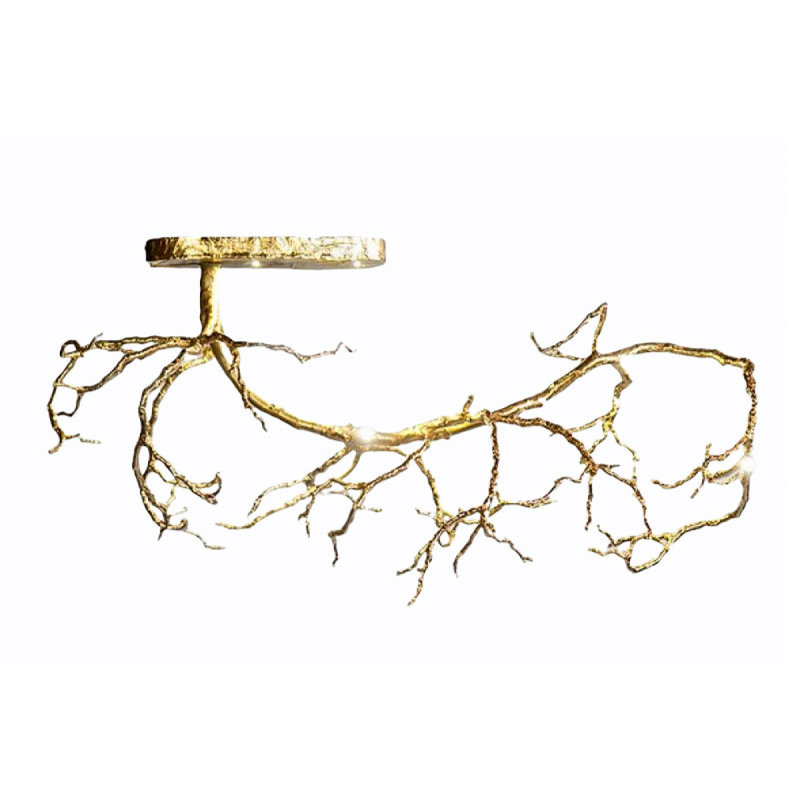 Lustre d'arbre Branches IQ2247, 55 po de longueur x 21 po de hauteur, Clair, Gold
