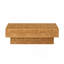Table basse décorative 43,31 pouces en faux bois de ronce, table rectangulaire de style Mid-Century moderne pour le salon, table basse avec piédestal robuste en bois aggloméré pour le bureau, appartement