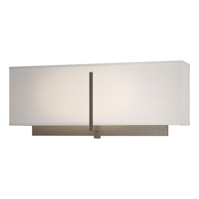 Applique murale encastrée 2 lumières Exos, Lin, Fumée foncée