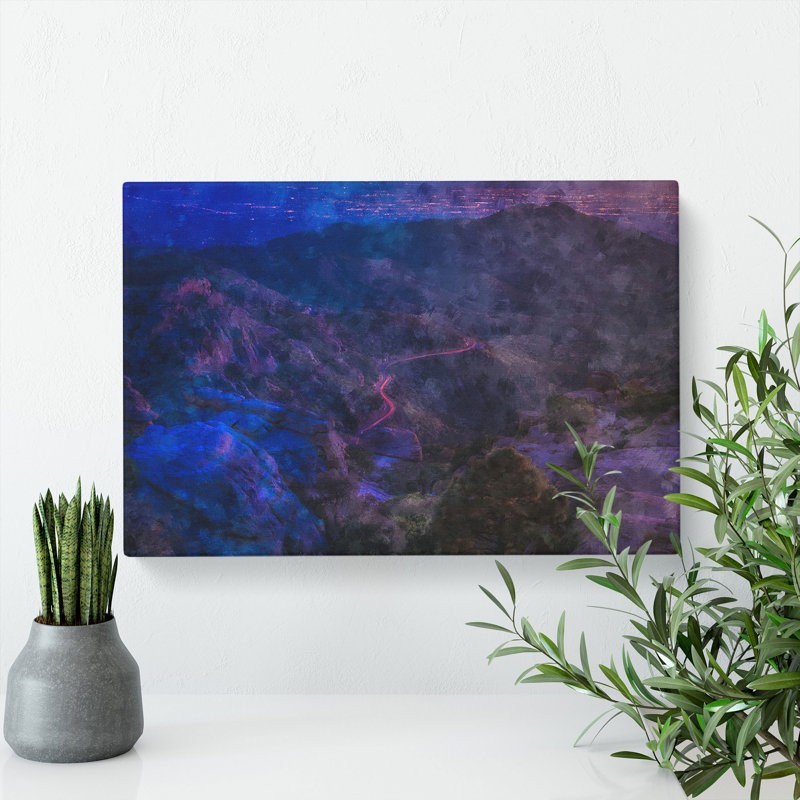 Road To The Mountains In Arizona - Wrapped Canvas Painting, 50cm H x 76cm W x 3cm D