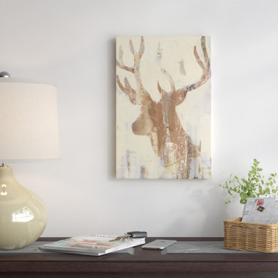 «Golden Antler II», reproduction d'art sur toile