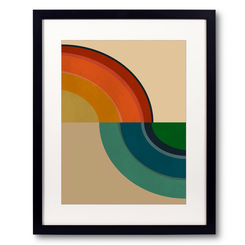 Rainbows Print by Angel Estevez, 31.25" H x 25.25" W, Black Framed Paper