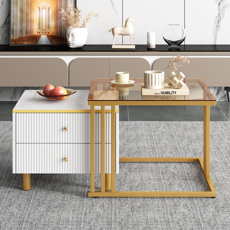 Azarria Coffee Table with Storage