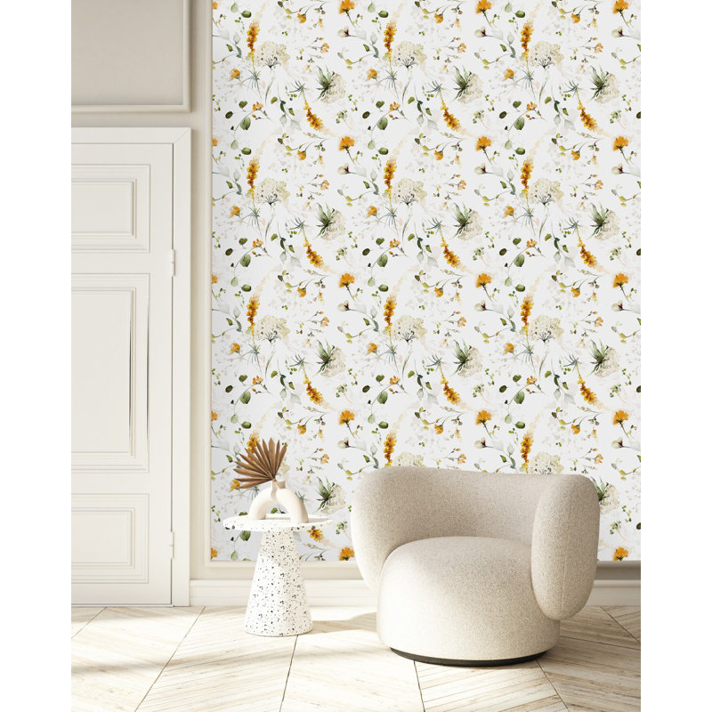 Carreau de papier peint auto-adhésif l 25 po, L 2,08 pi x L 10,42 pi