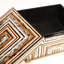 Pinstripe Wood Decorative Box