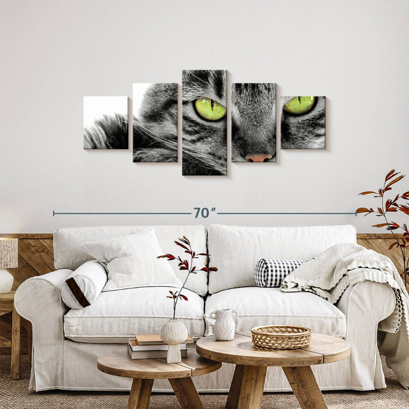 Eyed Cat, 24" H x 55" W