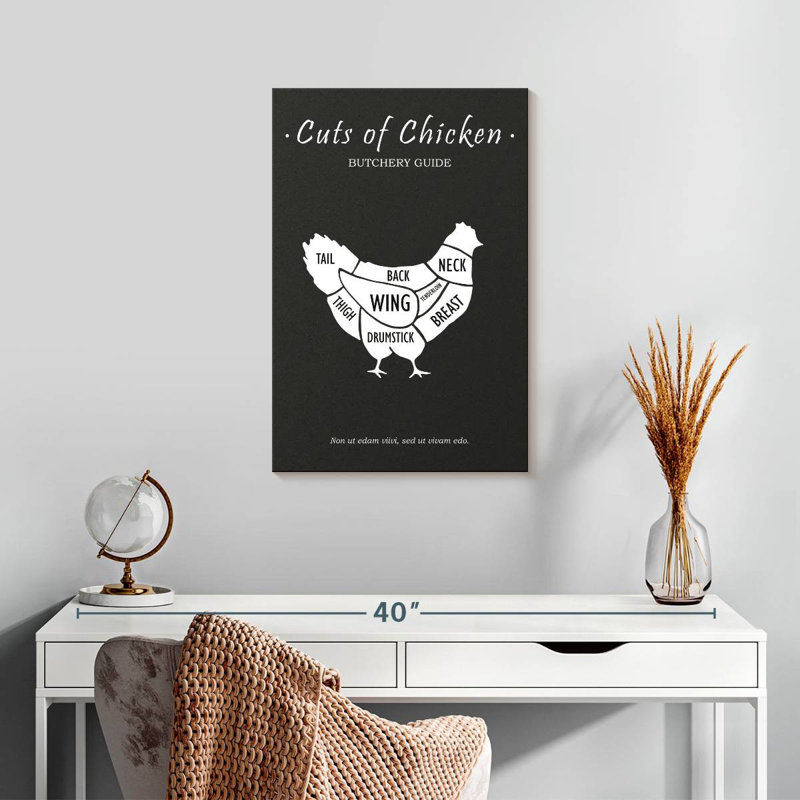 Yarlin Butchery Chicken, 24" H x 16" W