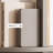 Gray Modern Solid wood Rotating Bookshelf-649138398