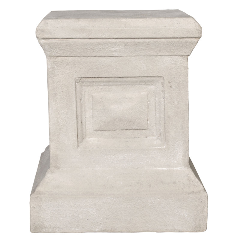 Neoclassical Polyresin History & Language Pedestal