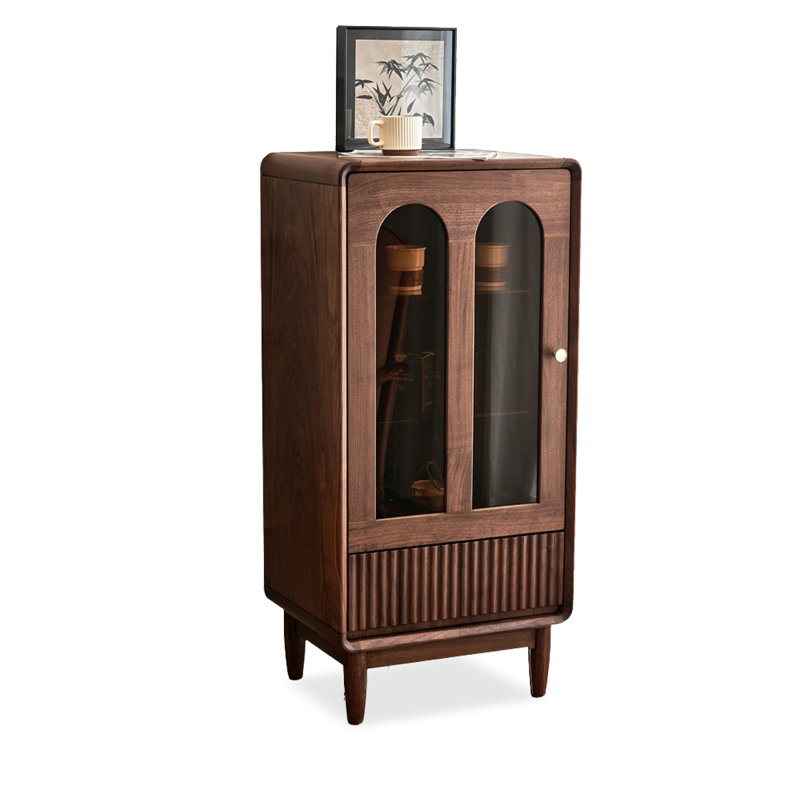 Nut-brown Solid  Wood Display Cases