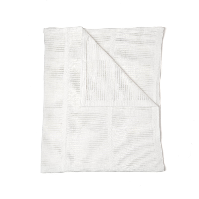 Cotton Baby Blanket, White