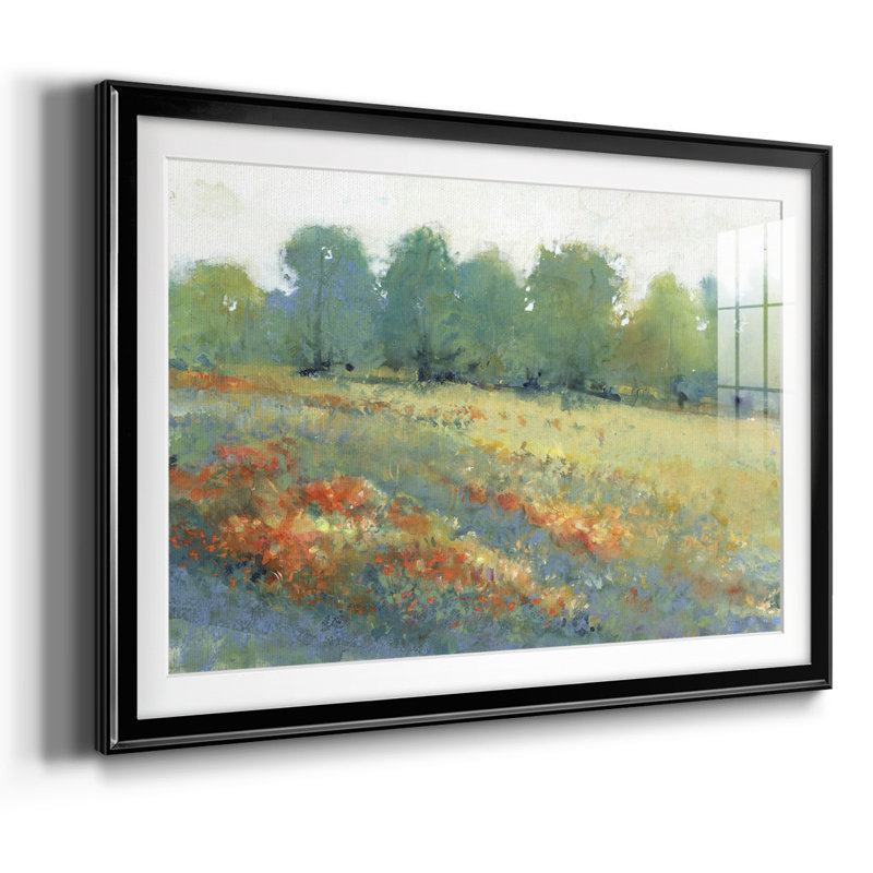 "Les Terres Rurales I", impression sur papier, Noir, H 15 po x l 21 po x P 1,5 po