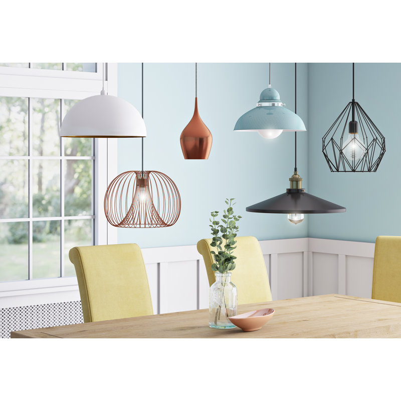 Alfington 1 - Light Geometric Pendant, Copper/Black