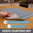 XL Dish Drying Mat, Kitchen Counter Drip Pad - Absorbent, Waterproof, Slip-Resistant, Machine Washable (19" x 24") (Indigo Grey) (USA Made)-1786388219