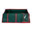 Sac de rangement de décoration de Noël 24 po rouge et vert avec couvercle transparent transparent