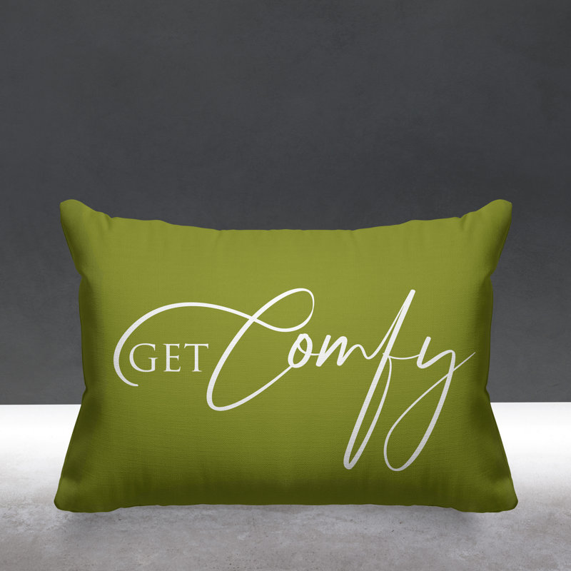 Housse et insert de coussin rectangulaire extérieur Aspire Get Comfy, Avocat