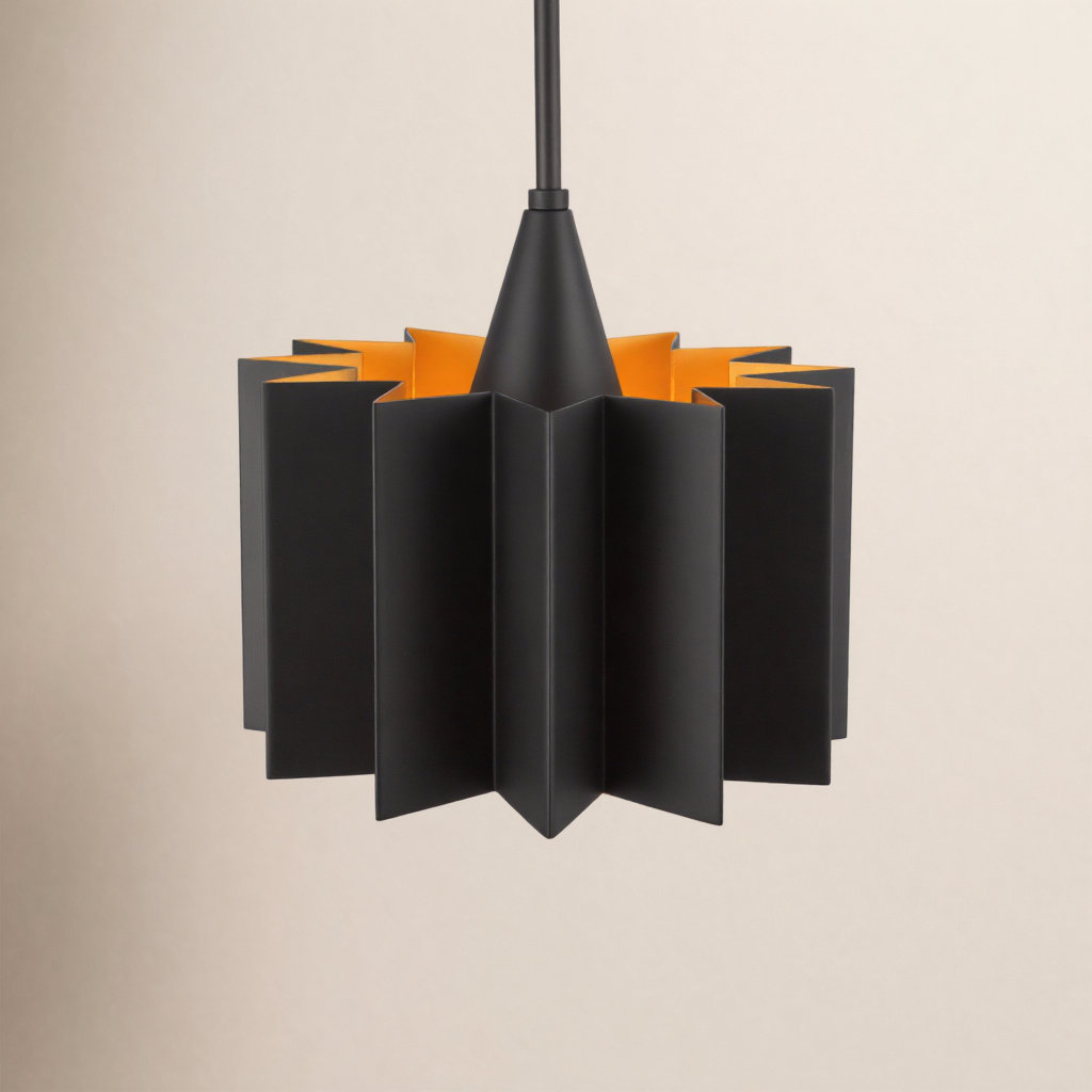 Tindra Single Light Pendant, Matte Black, Matte Black