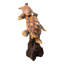 Figurine de tortue marine mère et son petit, aspect bois sculpté.