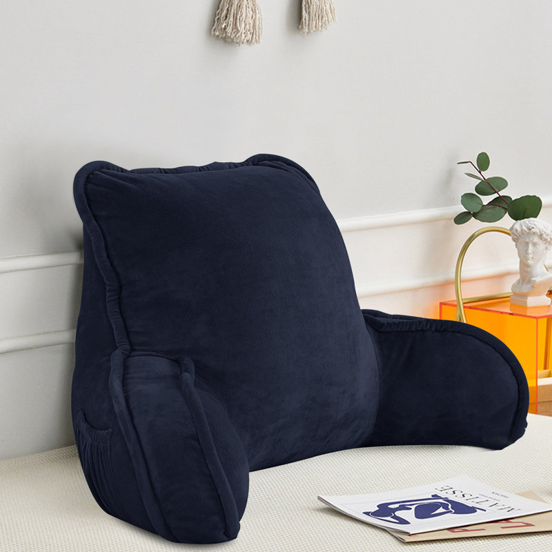 Supersoft Bedrest Pillow Cover & Insert, Navy