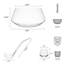 Akimbo 8 Piece Punch Bowl Set with Acrylic Ladle, 11-Quart