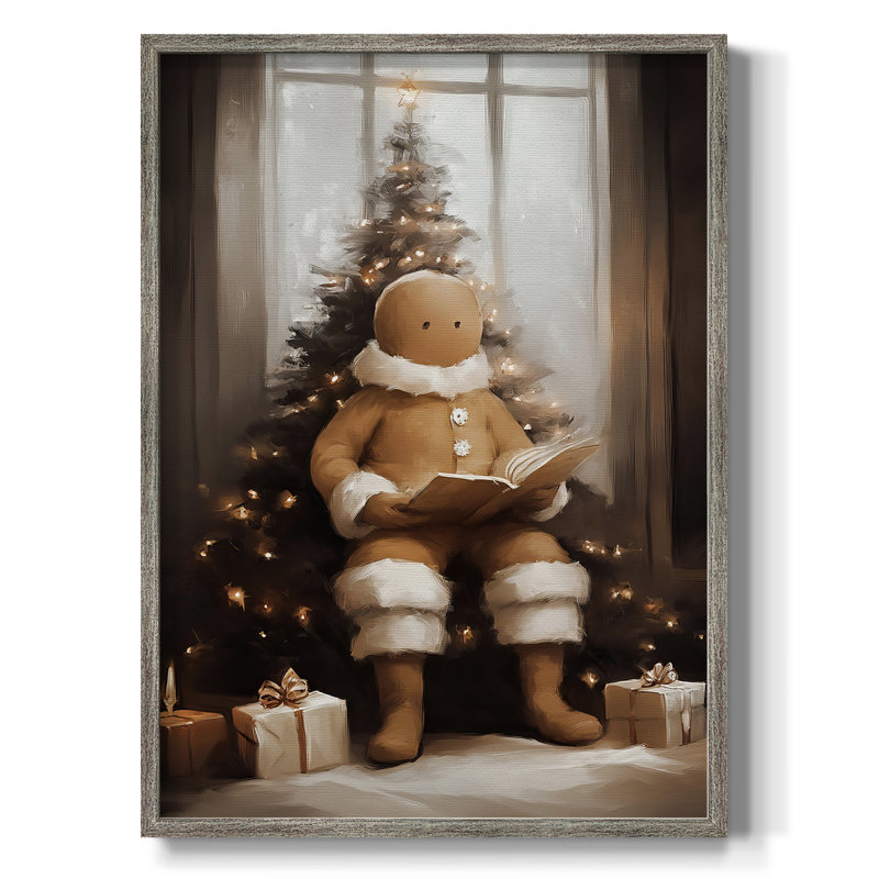 «Christmas Holiday Art», série 2-Lxxv, reproduction encadrée - bois massif XMAI81853, H 30 po x l 24 po