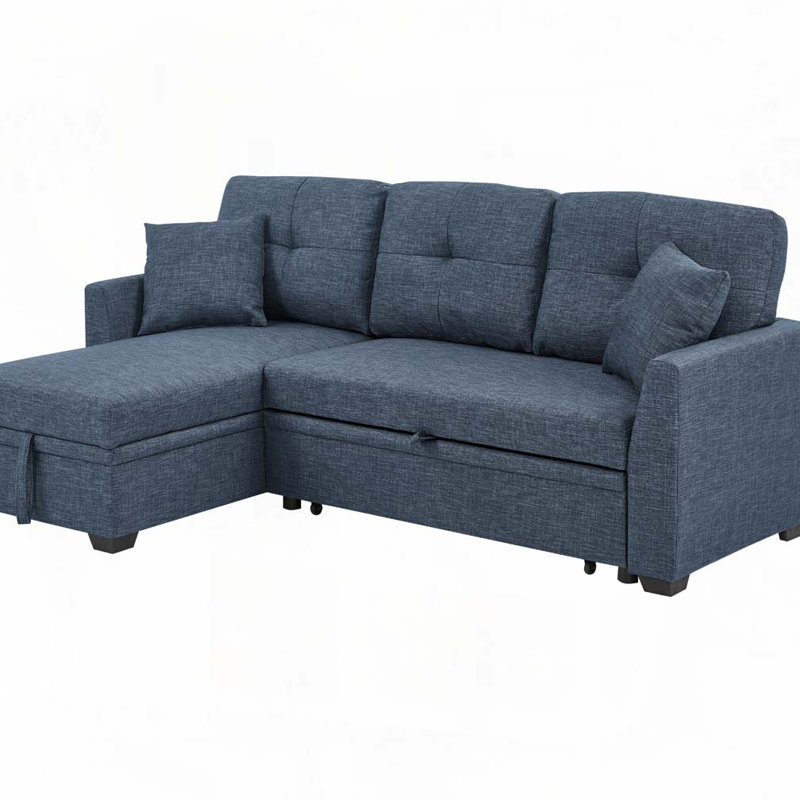 Upholstered Sleeper Sofa, Blue