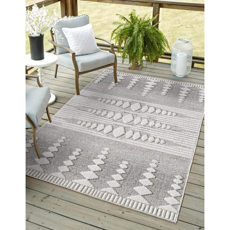 Tapis tissé à la machine Terra Beats or Pulse - naturel - 6 pi 7 po x 9 pi, 6 pi 7 po x 9 pi