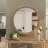 Vivienne Brown Wood Distressed Room Wall Mirror with Beaded Detailing-1072346935-1072346937