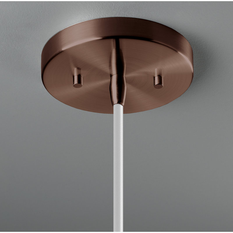 Luminaire suspendu à 1 lumière Leni, Patine antique, Bronze foncé