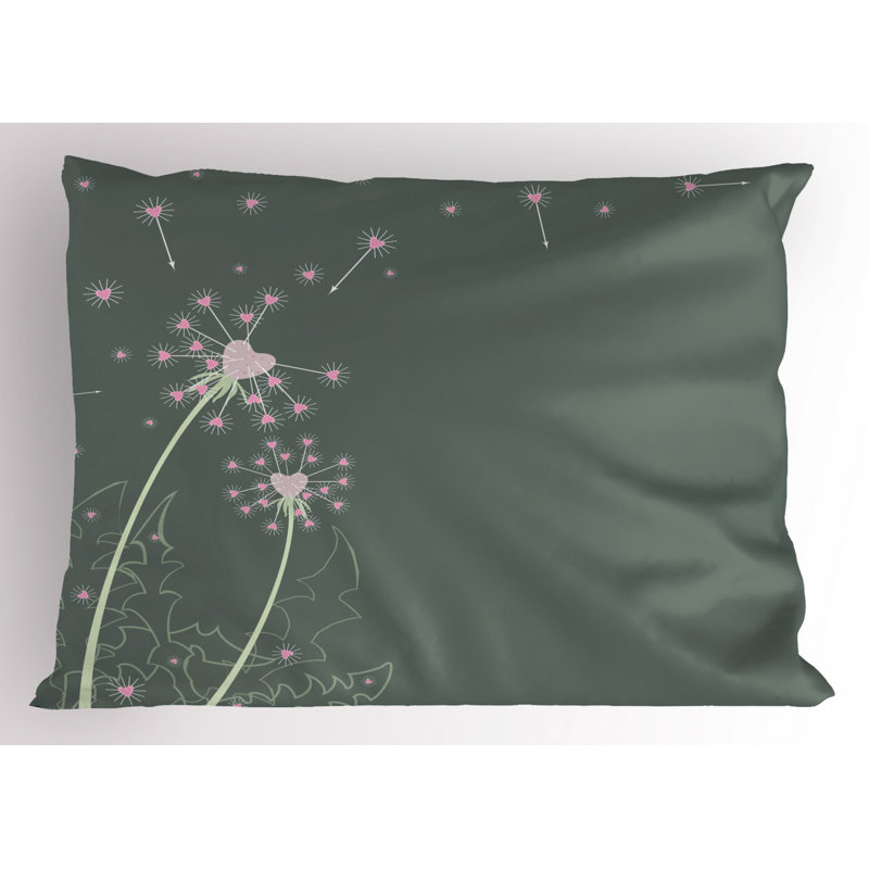 Flowers Polyester Sham Set, Twin