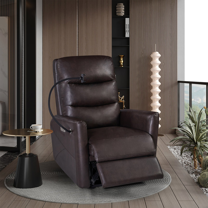 Fauteuil inclinable avec fonction électrique facile à contrôler Big Stocks, Brun