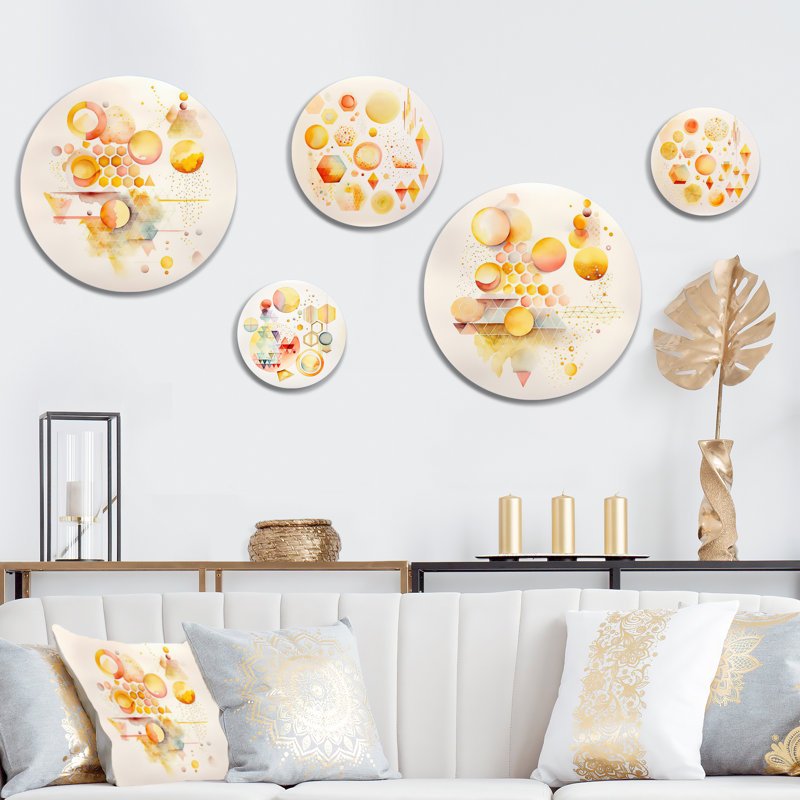 Abstract Wall Decor on Metal