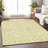 Premium Machine Washable Tweedy Yellow Rug-1656007913