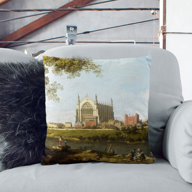Square Cushion, 55cm H x 55cm W x 20cm D, Stone