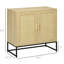 Armoire de style pour la salle à manger, portes, tablette réglable - couloir décoratif de porte naturelle, finition