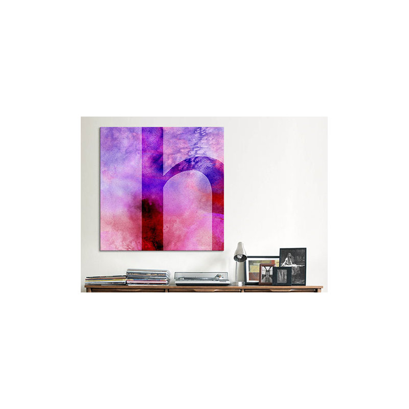 Art textuel sur toile, H 12 po x l 12 po x P 0,75 po, k