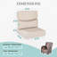  Ensemble de coussins de chaise d'extérieur Smile, tissu Sunbrella à haut dossier et coussins d'extérieur à assise profonde, ensemble de 2-436876649-436876650
