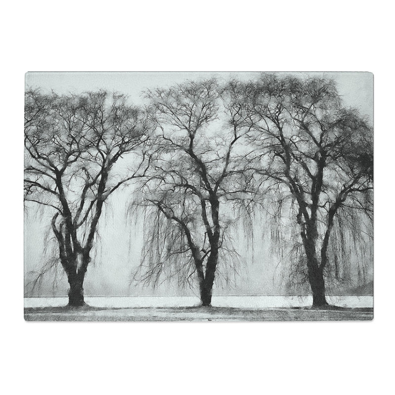 Three Trees at Winter Chopping Board, 0.4cm H x 28.5cm W x 39cm L