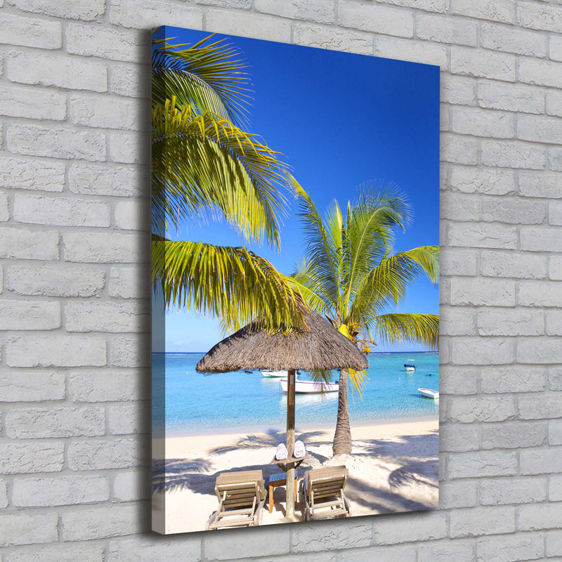 Tropical Beach - Wrapped Canvas Print