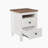 3-Pieces Bedroom Sets Queen Size  Farmhouse Platform Bed With Double Sliding Door Storage Headboard, Storage Nightstand And Dresser, White+Brown-902876385-902876387