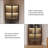 29.92"Gray stone pattern corner storage cabinet storage unit