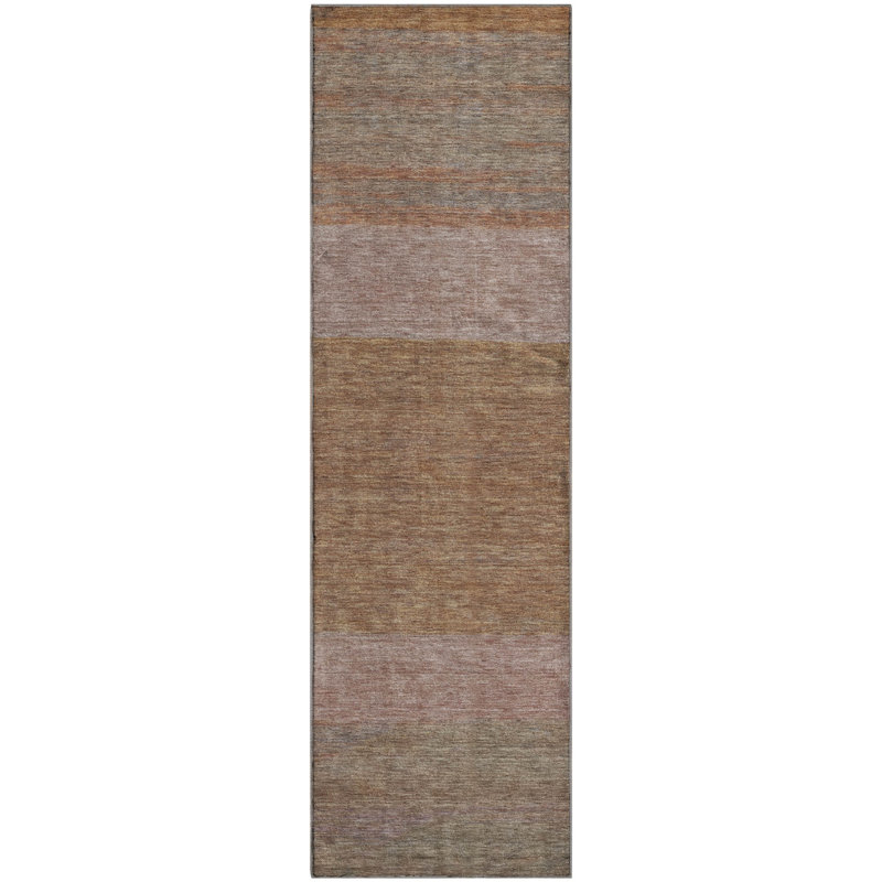 Premium Machine Washable Marasco AMF1624 Stripes Rug, Runner 2'3" x 7'6"