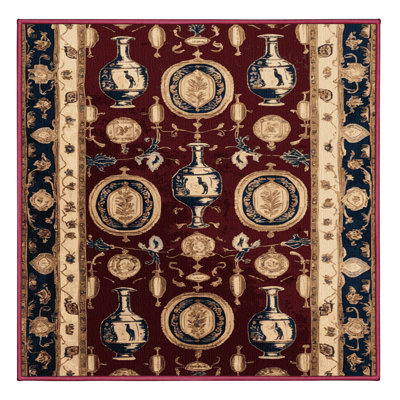 Tapis rouge français lavable à la machine